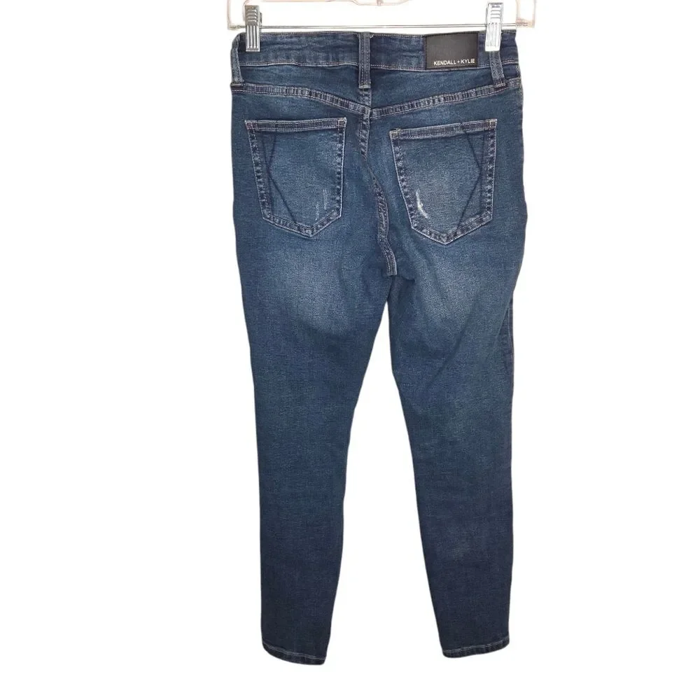 Kendall + Kylie The Ultra Babe Skinny Denim Jeans Size 1 25